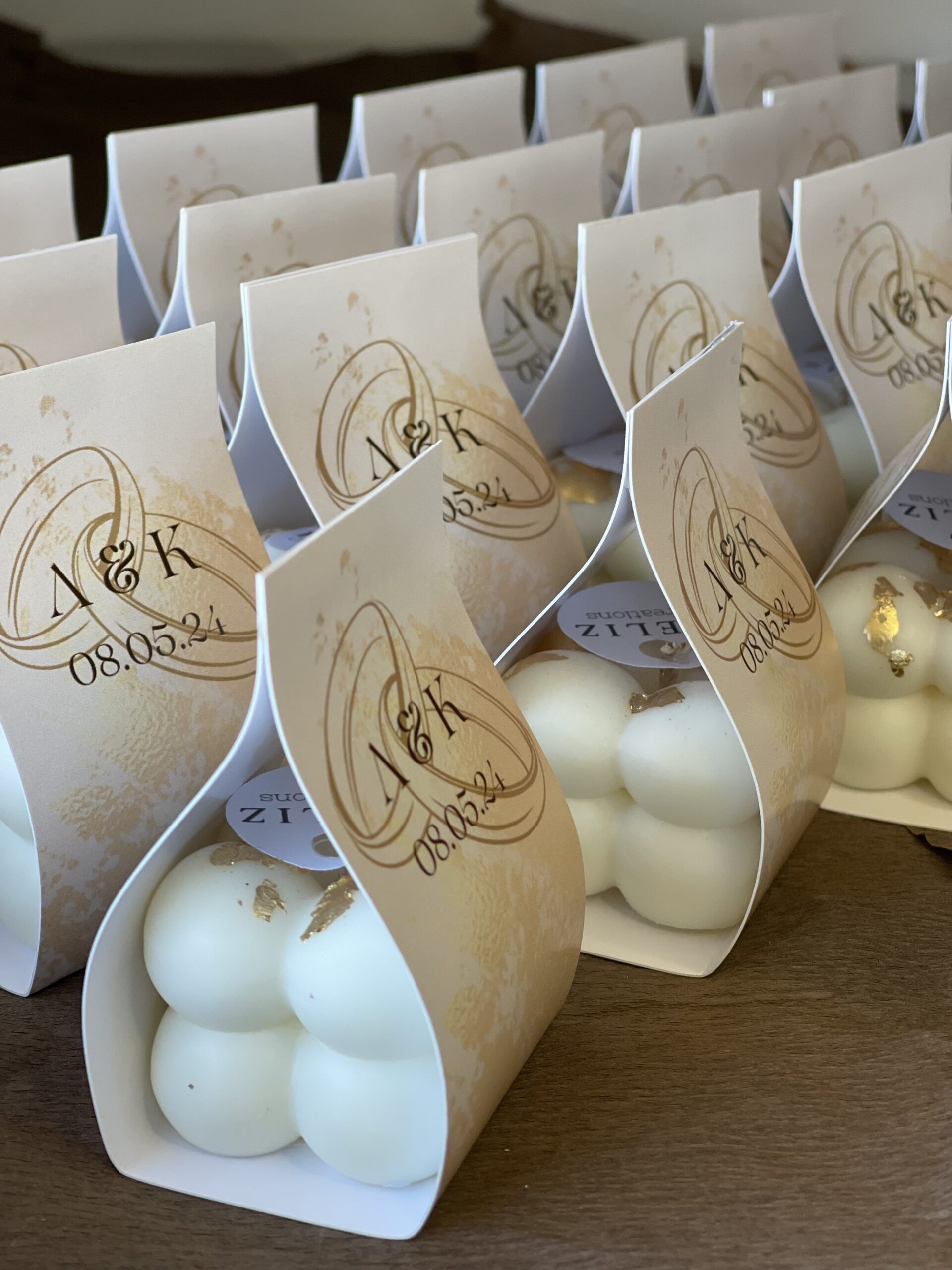 Μπομπονιέρα mini bubble κύβος